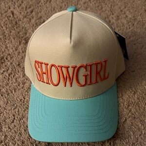 Taylor Swift Cream and Teal Showgirl Hat
